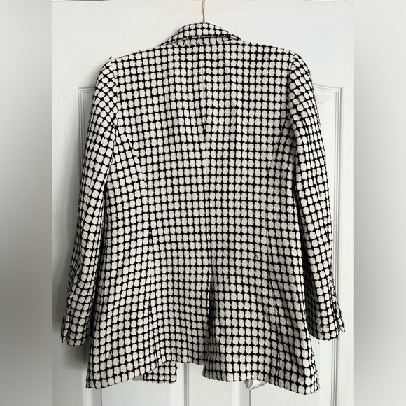 Ann Taylor Houndstooth Style B&W Business Career Jacket Blazer - Picture 2 of 10